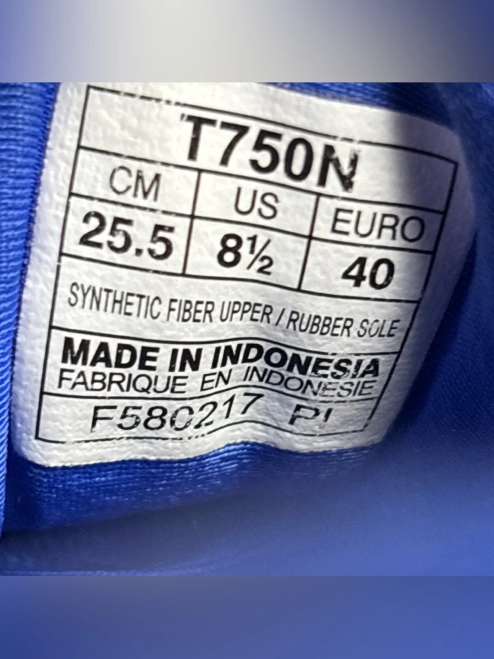 ASICS Gel-Nimbus 19‎ Women's Running Athletic Sneakers T750N Blue Size 8.5